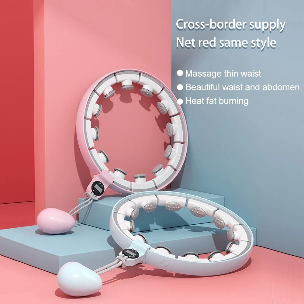 Детские регулируемые умные пластиковые цифровые магнитные светодиодные кольца Hula-Кольца Для Взрослых Фитнес умные Утяжеленные кольца Hula 2021