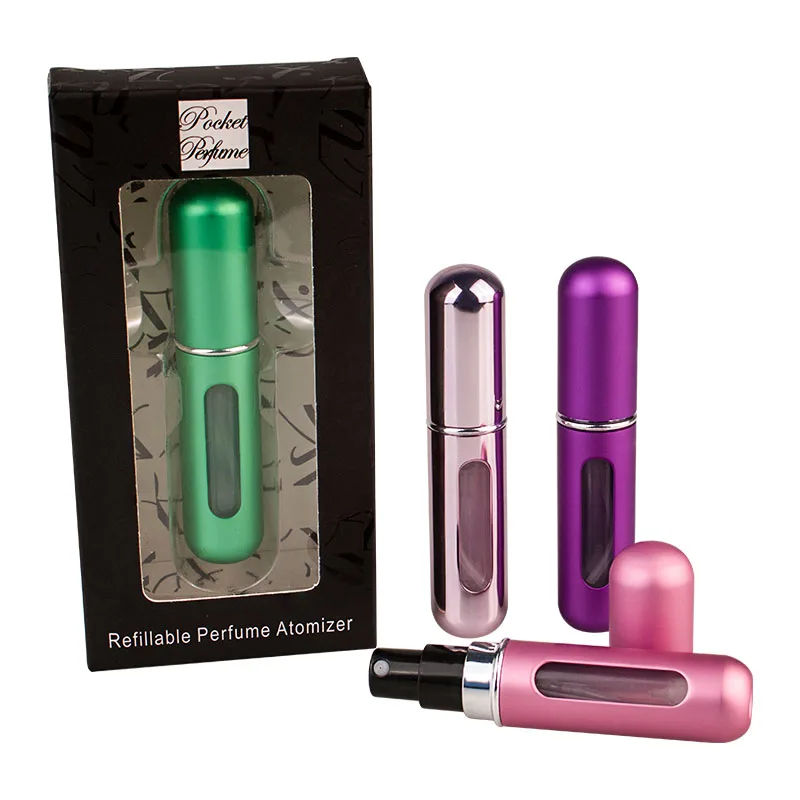 BinQi wholesale 2022 OEM Customize Design Black  Paper Packing Box For Refillable Perfume bottles