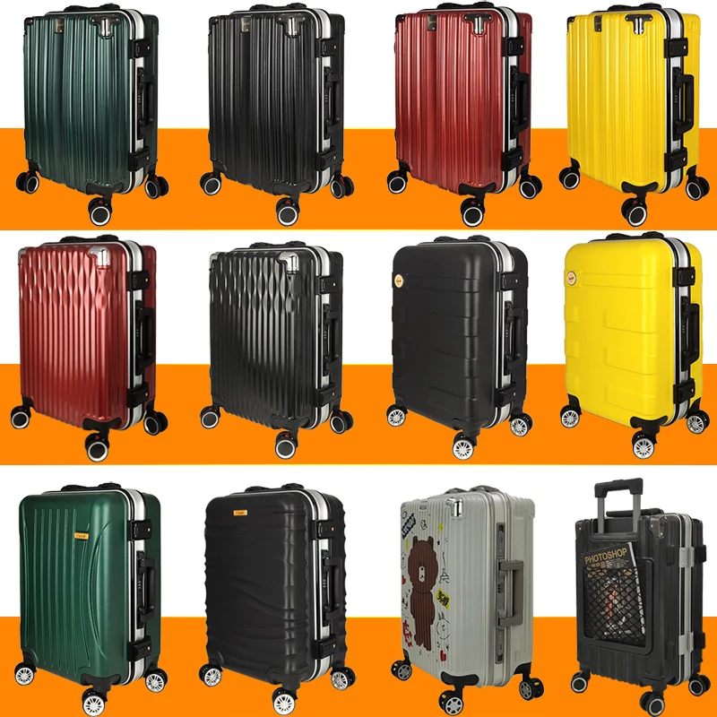 2021 Carry On Hard Shell Trolley Aluminum Frame Suitcase ABS PC Plastic Travel Luggage Case