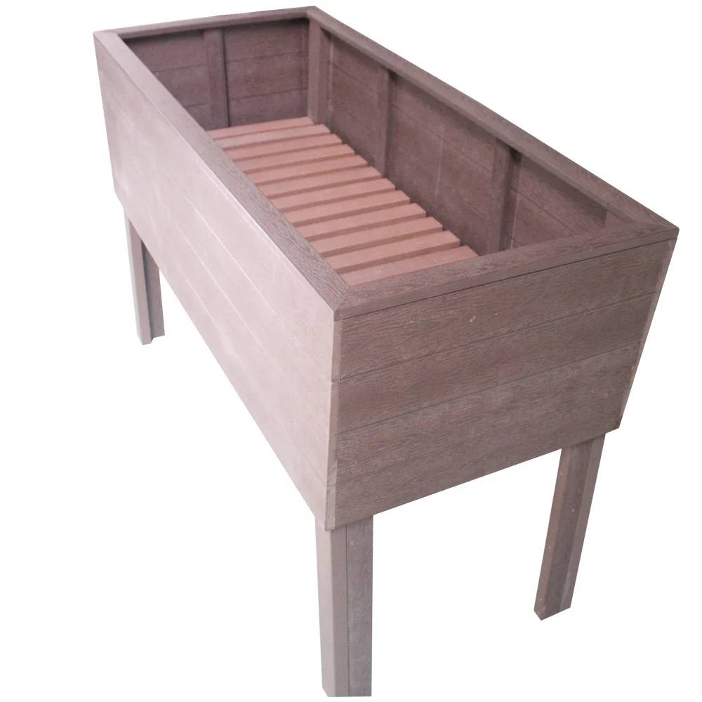 Factory Wholesale Water Proof Fireproof Moisture Proof  Outdoor Pot Wpc Flower Box Wood Plastic Composite