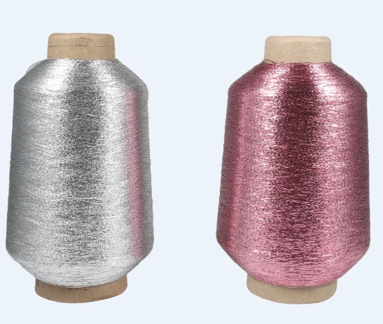 MX type metallic yarn Embroidery Thread Metallic Silvery And Golden Yarn Crafting and Sewing Knitting