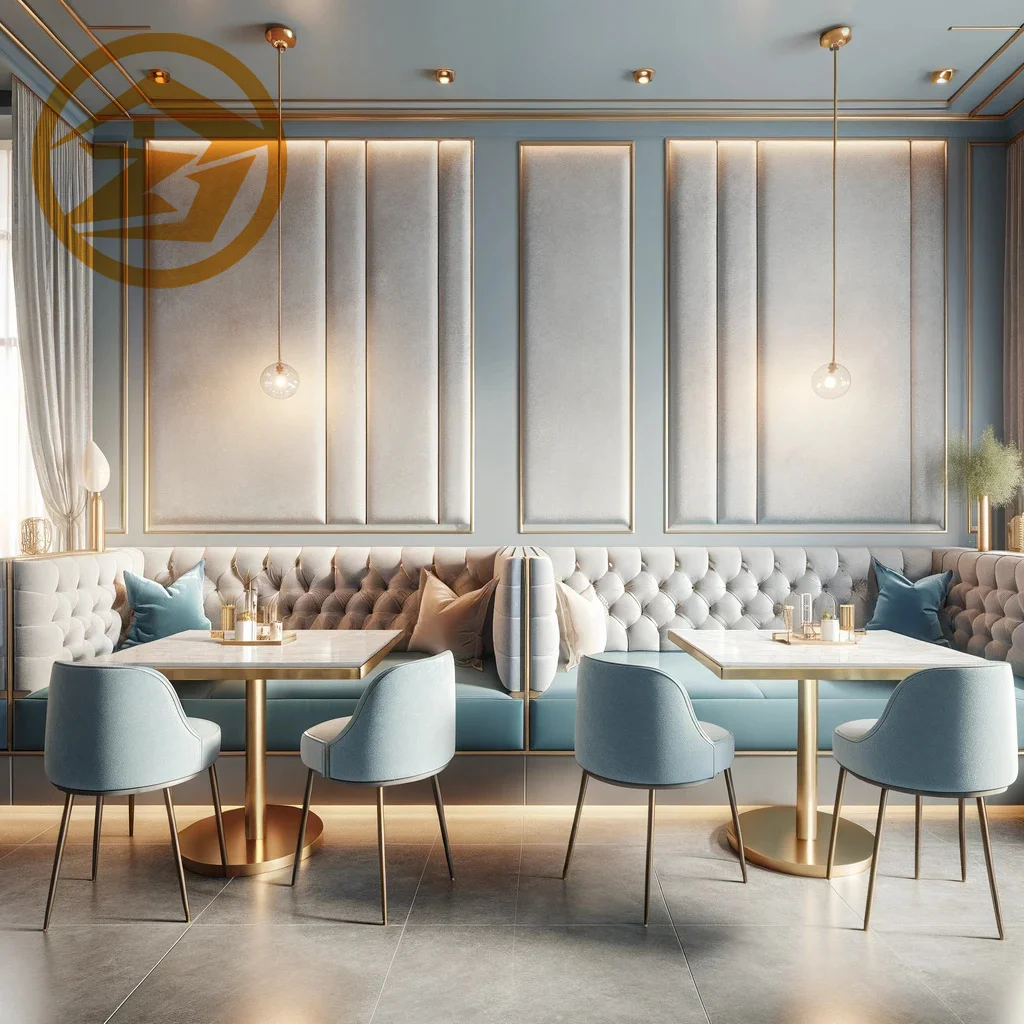 Wholesale modern fast food dinning room cafe shop furniture dining table and chairs set for restaurant