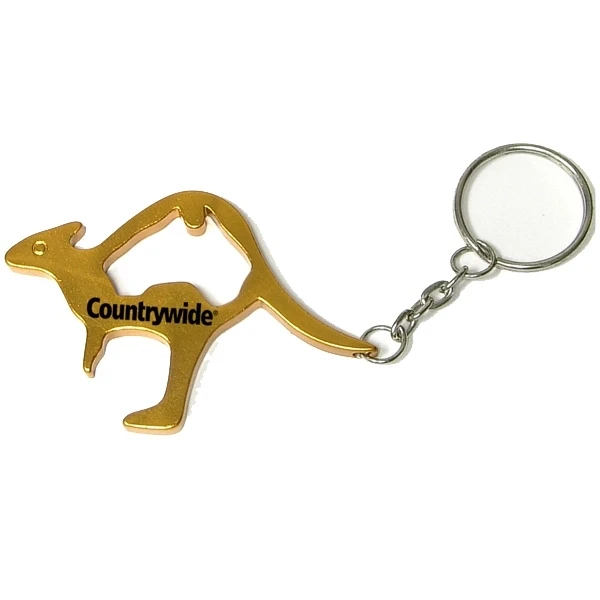 Promotional Kangaroo Shape Bottle Opener Keychain