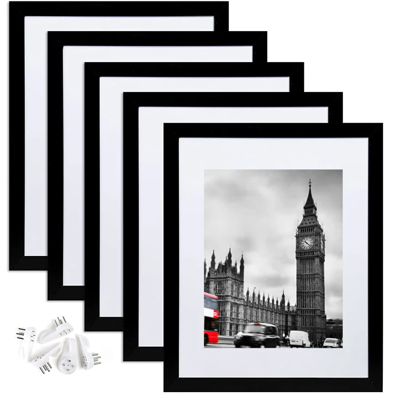 Yiwu Huifeng Modern Minimalist Wall Mounted Black Plastic Photo Frame Poster Frame PS Desktop Photo Frame