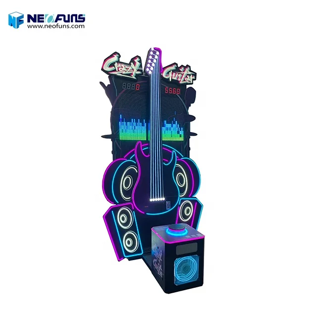 2023 New attractive design crazy guitar hammer hitting sport game machine redemption machine