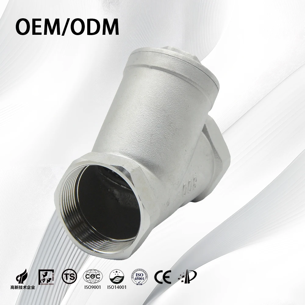 SS304/SS316 OEM/ODM индивидуальный полный порт с высокой эффективностью резьбой Y-типа фильтр для тонкой химической промышленности