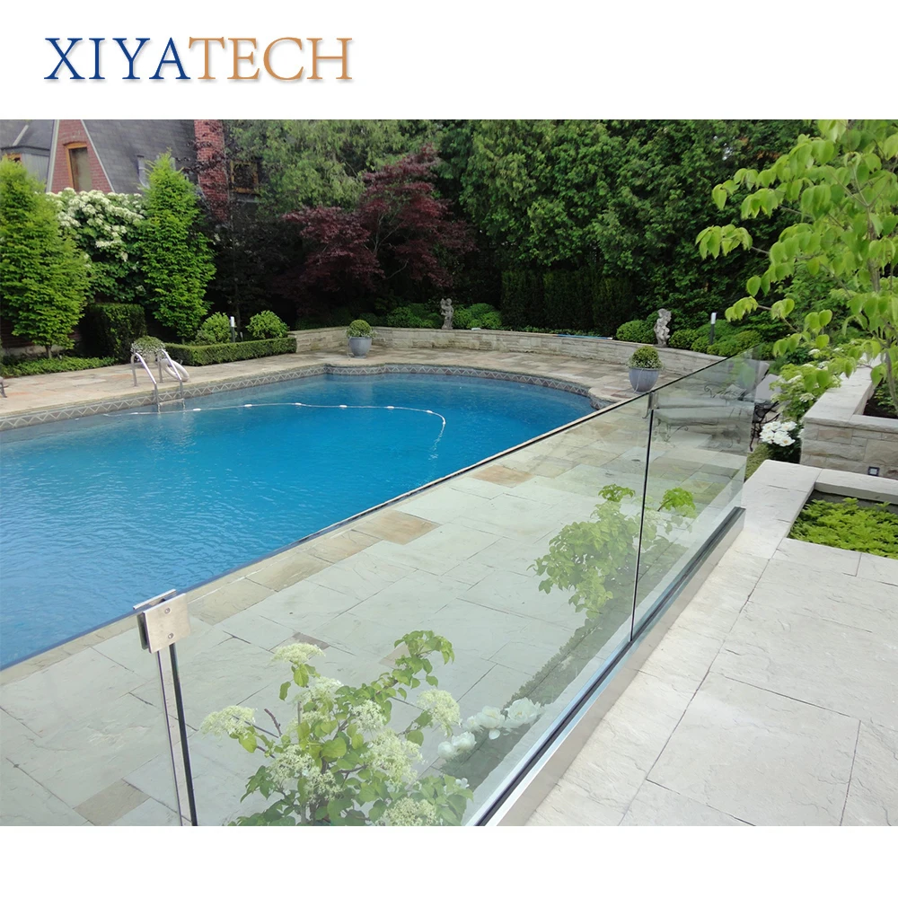 XIYATECH  Fence Clamp spigot glass railing Stainless Steel glass Spigot for Glass Balustrade Railing Pool Fencing