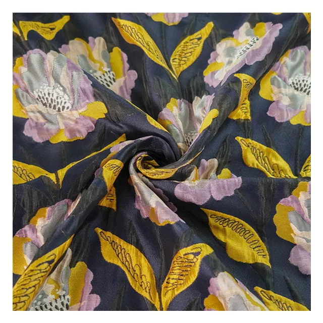 Жаккардовая ткань с розовой парчой для свадебного и вечернего платья