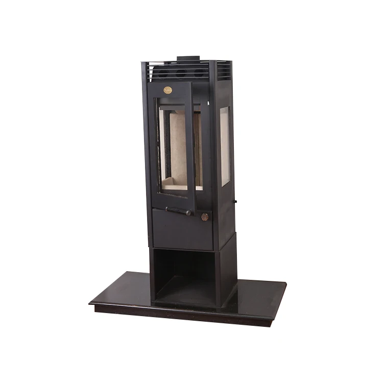 Compact 3 Sided Glass Biomass Wood Burning Stove Fire Heaters Wood Fireplace Burner for Home Use