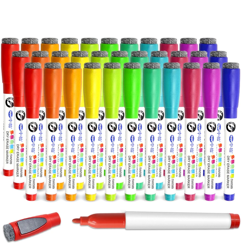 Sipa SW599 Magnetic With Erase Color Art Marker Dry Erase Whiteboard Marker Pen Set For School Office