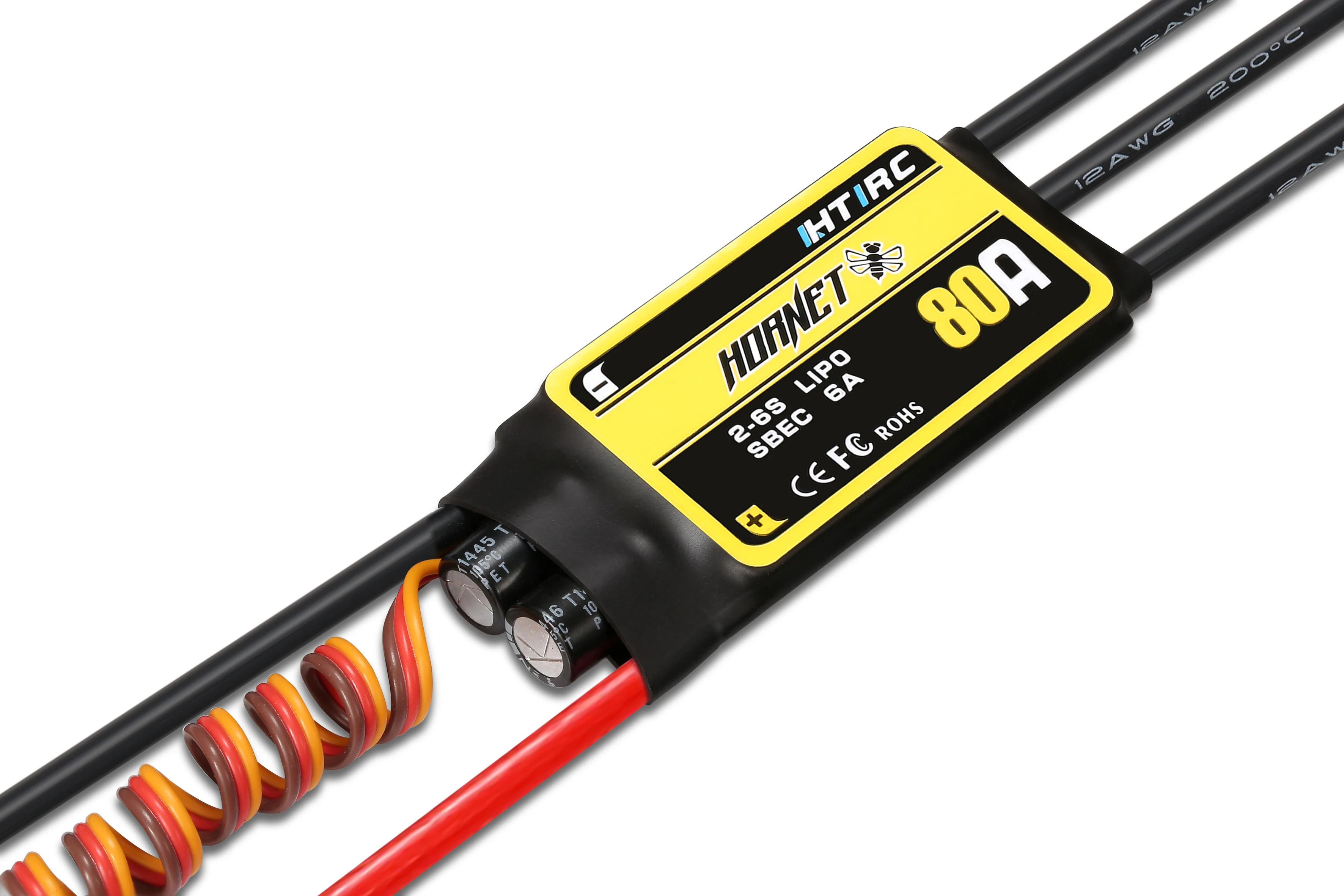 Бесщеточный контроллер Hornet 80A ESC 2-6S SBEC для радиоуправляемых самолетов