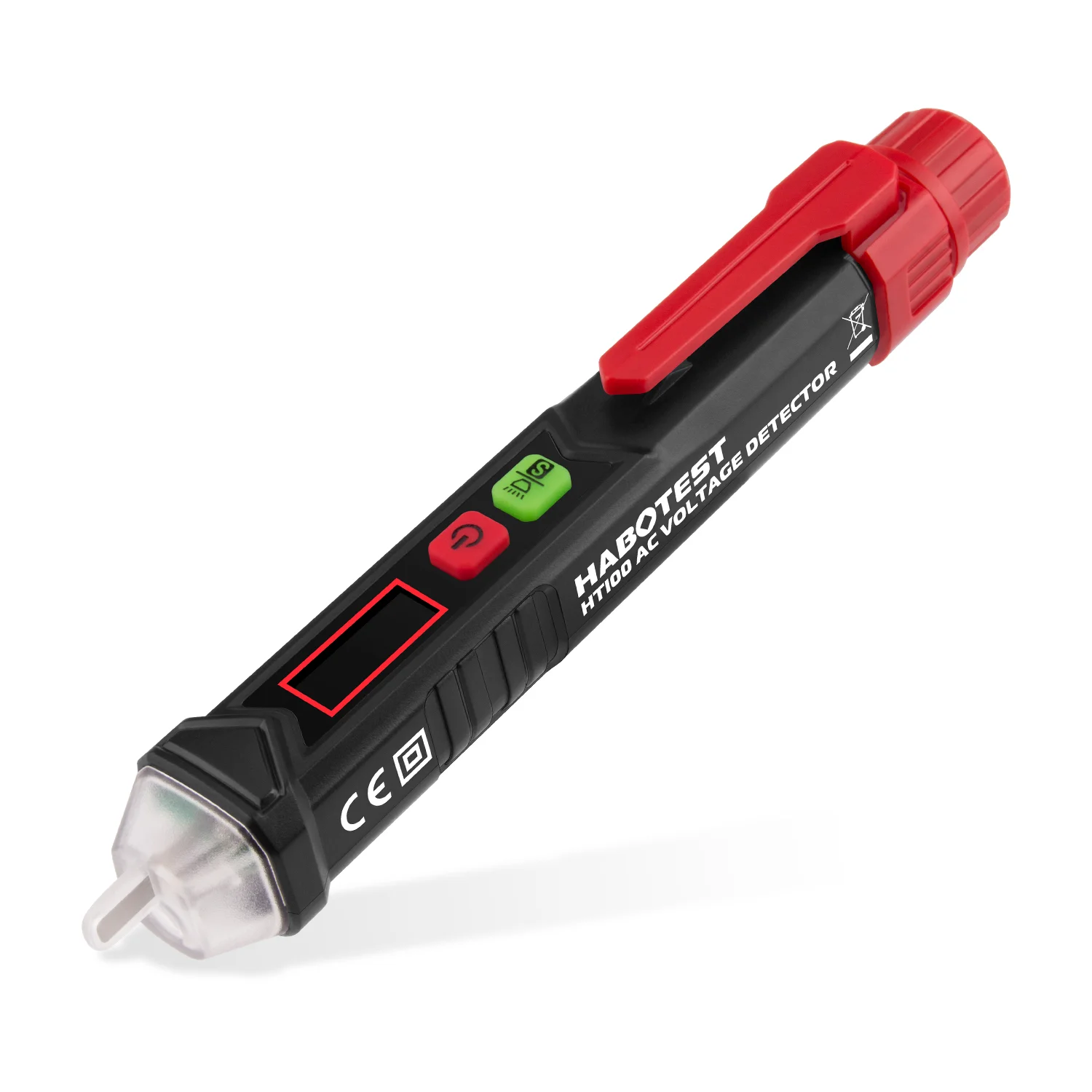 Automatic and dual range Non-Contact AC Voltage tester Pen 12~1000V Voltage detector with LED flashlight