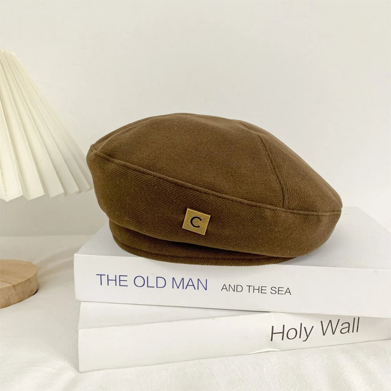 News Boys Custom Fashion Beret With Metal Logo French Sailor Hats Women Beret Vert Hostess