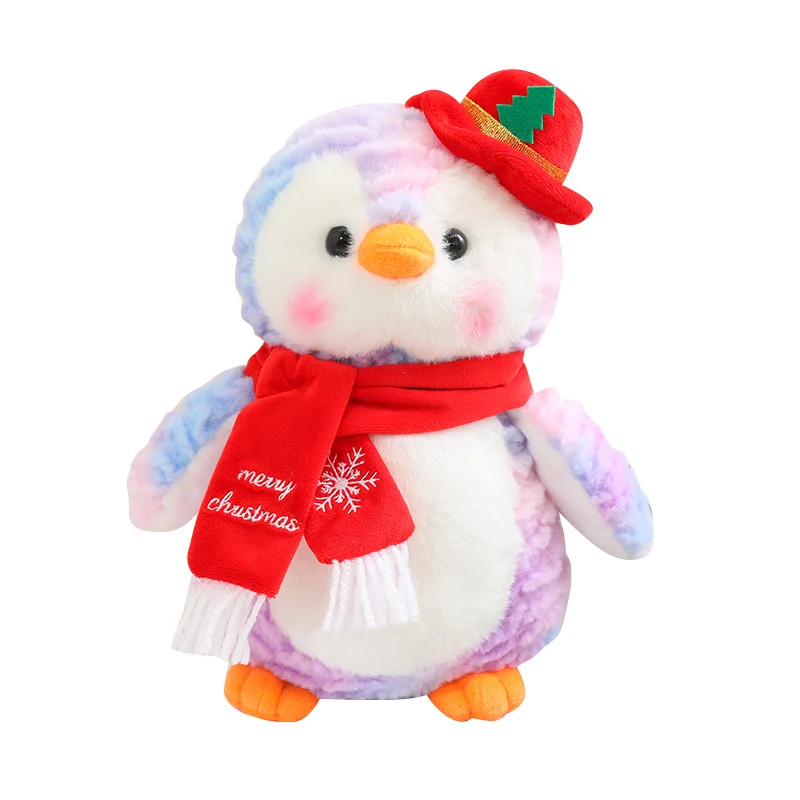Customized Soft 2024 Christmas Doll Plush Christmas Decoration Kids Gifts Stuffed Animal Penguin Plush