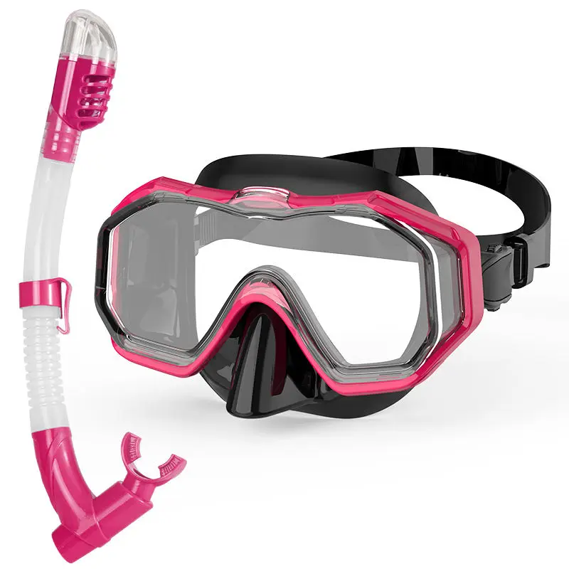 2023 New Snorkel Set Snorkeling Gear Adults Diving Goggles Mask Dry Top Snorkel And Diving mask set