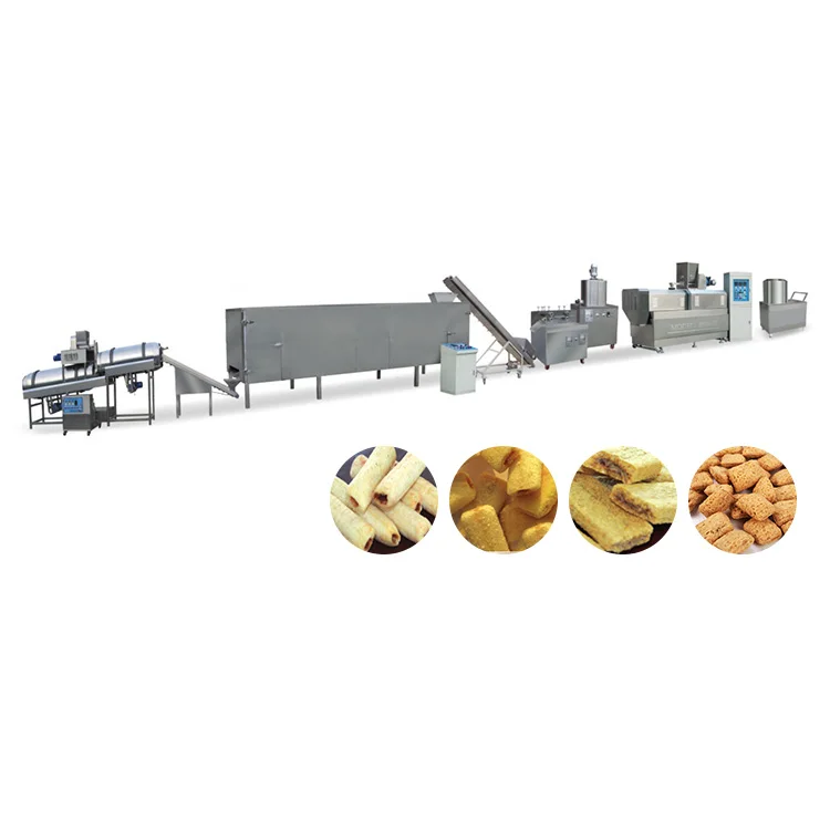 Corn puffs snacks food extruder making machine / processing line production line manufacturer