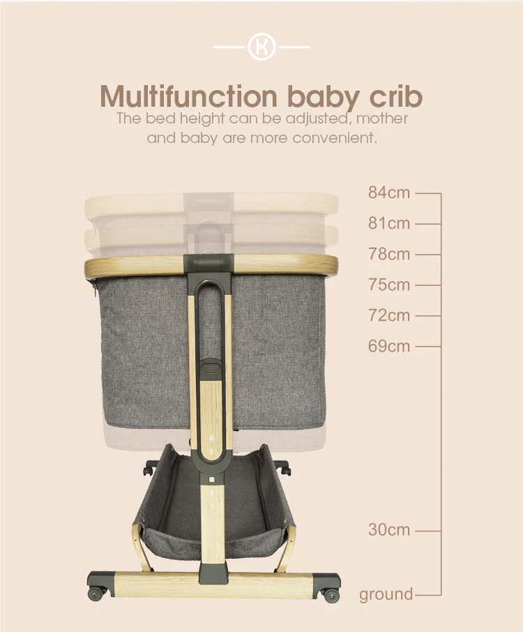 
30%off Multi Function Foldable Portable Baby Bedding Set Playpen Bed Luxury Baby Crib 