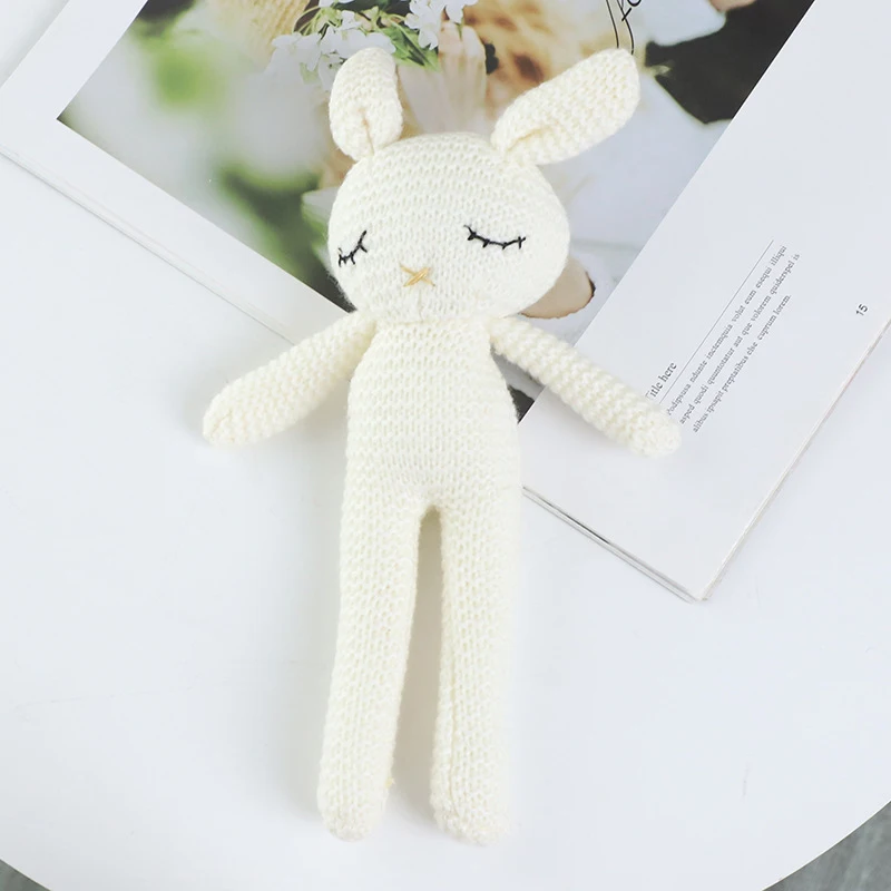 SENNIU 100% Handmade Amigurumi Crochet Bunny Rabbit Stuffed Baby Toys Wholesale 26cm