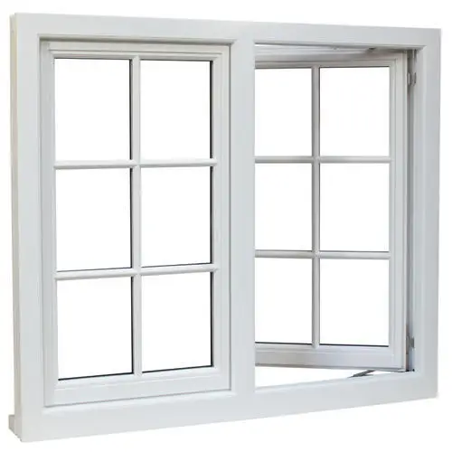 Высокое качество раковины бренда UPVC белый профиль с двойным остеклением окна