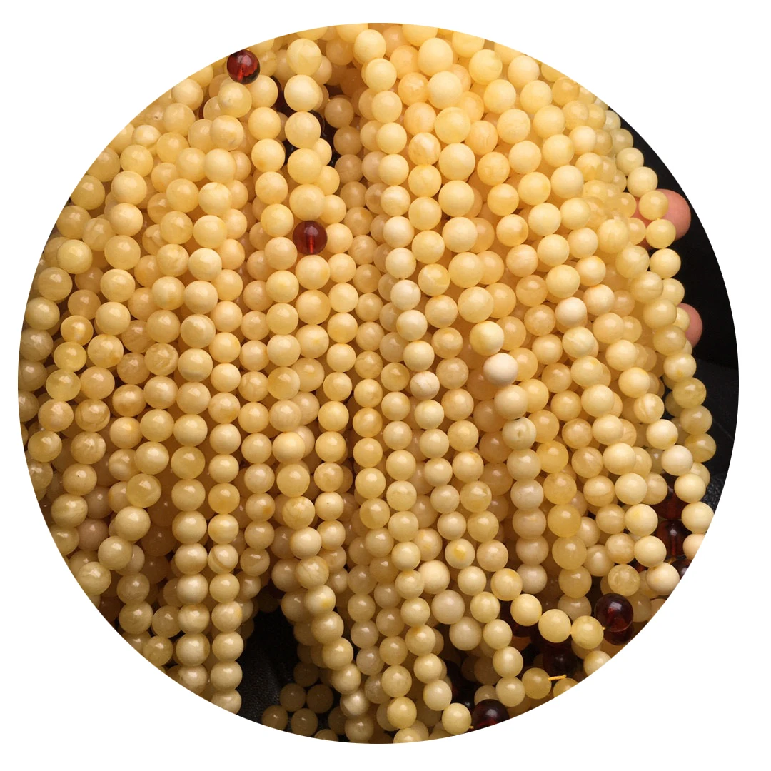 factory outlet natural Baltic amber High grade white amber bracelet Muslim prayer beads 108