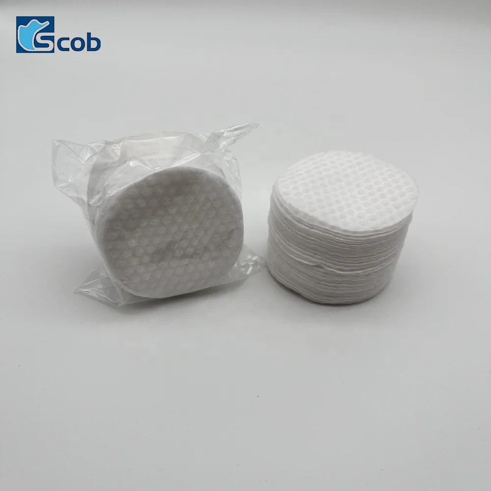 Economic spunlace nonwoven 5.8cm diameter round wipes
