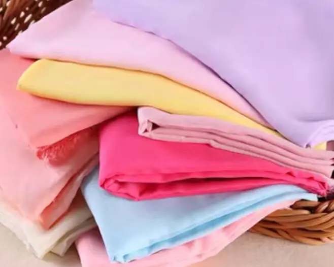 
High quality soft 100% silk chiffon fabric baby soft silk fabric 