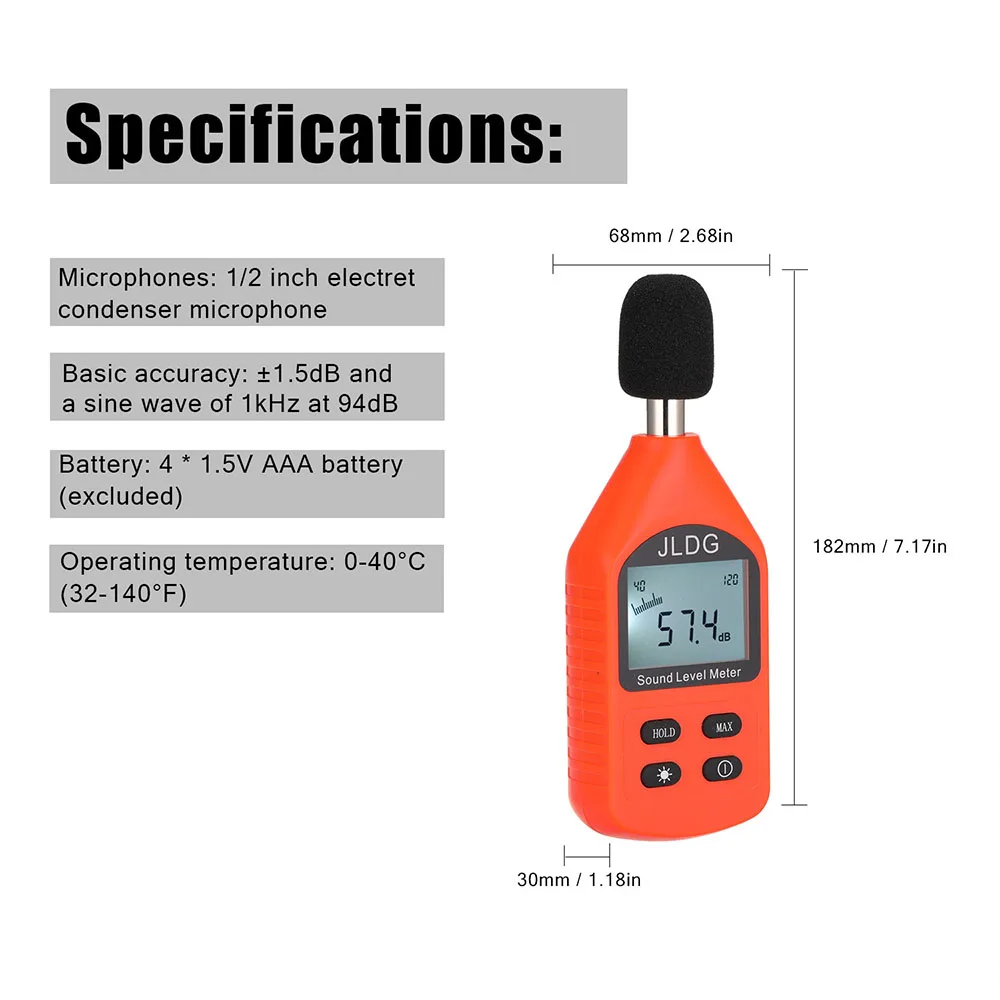 Handheld high-precision Noise meter decibel detector household noise detector