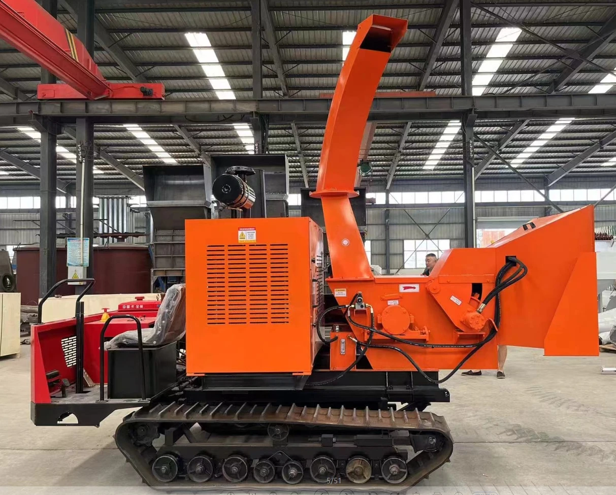 6130 auto feed wood chipper shredder for tree and branches CE approved