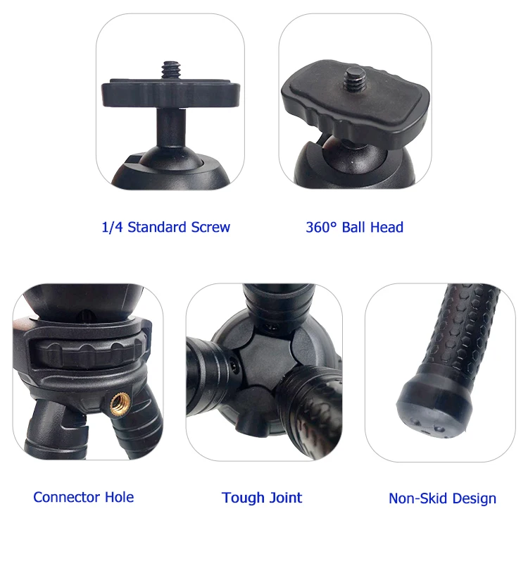 Оптовая продажа с фабрики, Прочный Гибкий штатив-осьминог, держатель для мобильного телефона, подставка для фотографии