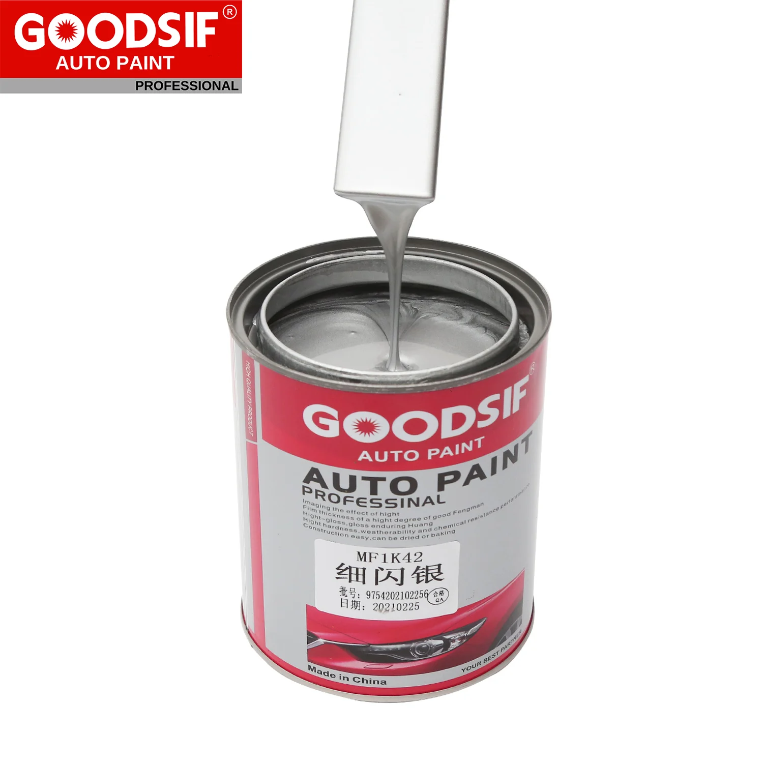 Auto Paint Manufacturer GOODSIF Paint Company Auto Refinish Coat for Car Auto Refinish 1K Base Coat Paint