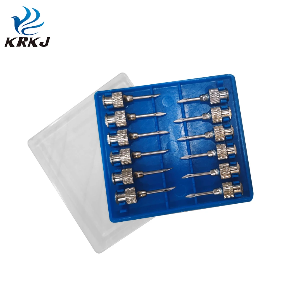 KD405 многоразовая круглая ступица из нержавеющей стали для подкожных инъекций ветеринарного использования