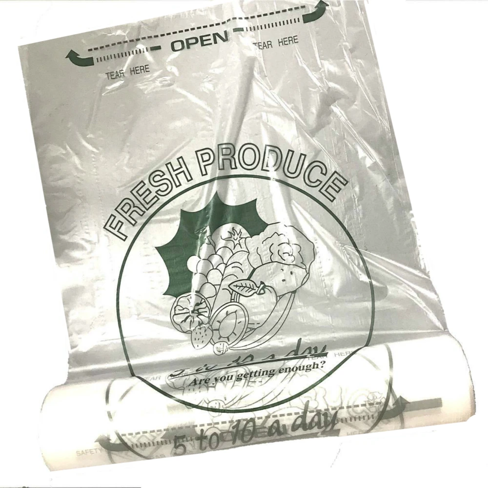 Wholesale disposable china plastic roll bag clear