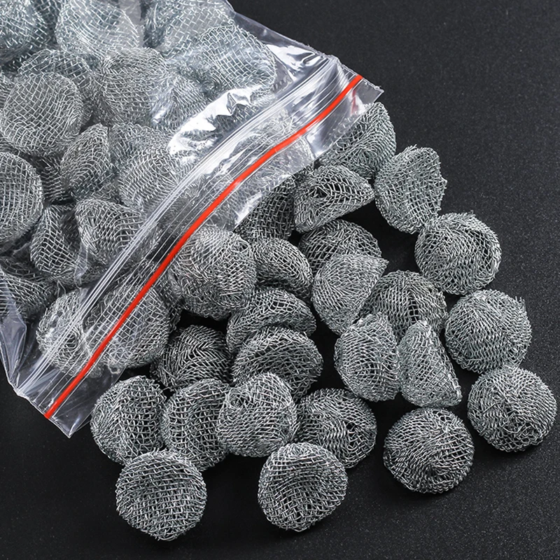 15/16/17/18/19/20mm Smoking Accessories Stainless Steel Domed Mesh Net Combustion Ball Smoking Pipe Filter