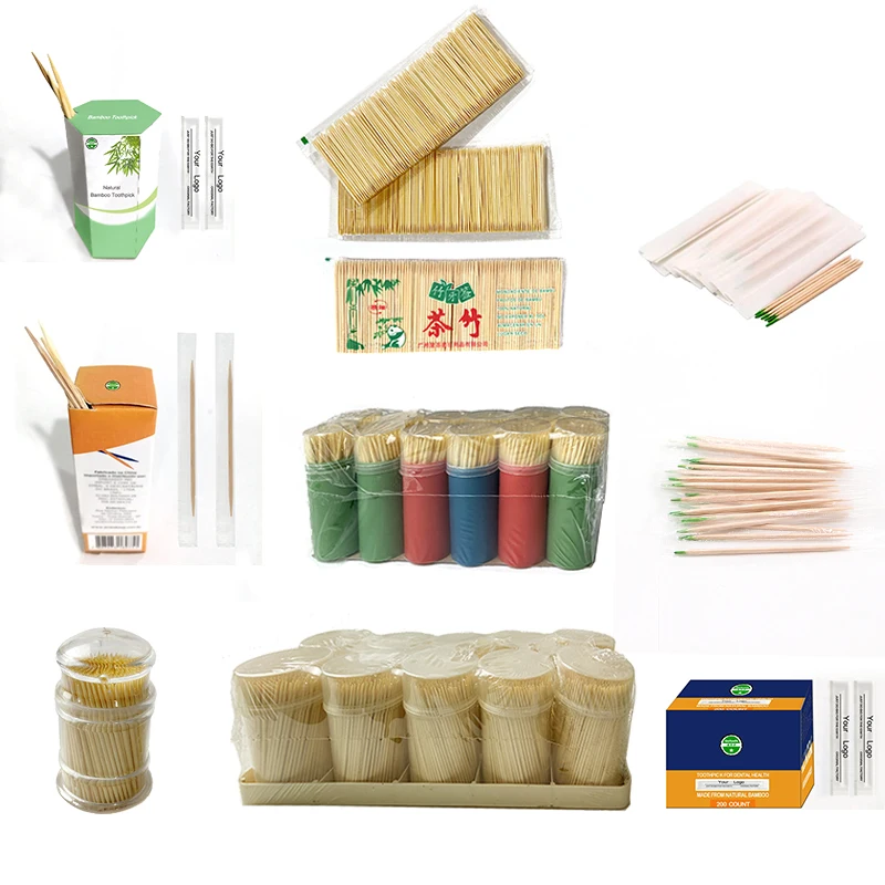 Natural Bamboo Toothpick Diameter 2.0Mm Biodegradable Toothpick