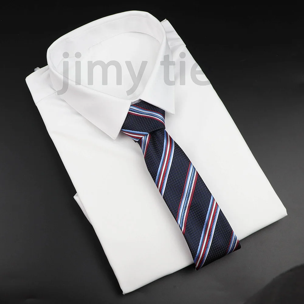 Модный полиэстеровый галстук для мужчин для деловых встреч Gravatas Homens мужской формальный 7 см тонкий полосатый однотонный галстук рубашка аксессуары Лот