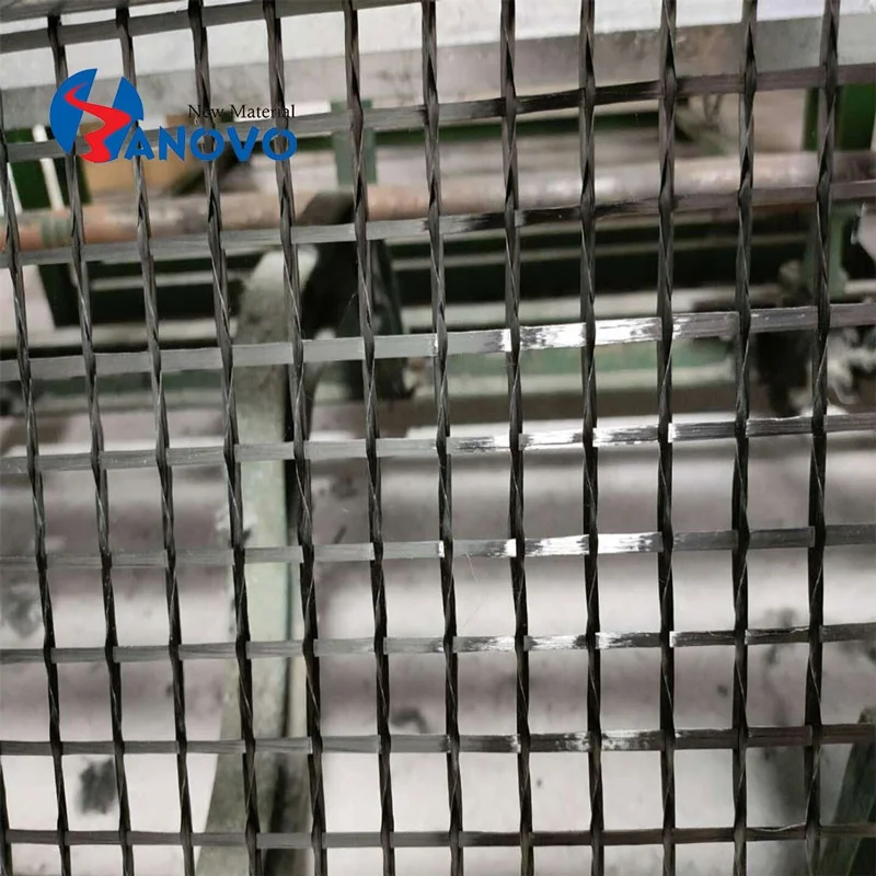 High strength carbon fiber mesh grid for concrete reinforcement