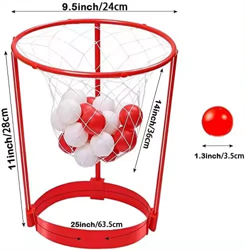 Hot Sale Mini Basketball Headband Hoop Game Toy Headband Net With 20 Balls Indoor And Outdoor Toys For Kids And Adults