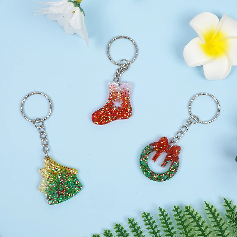 Latest DIY Christmas Resin Art Accessories for Kids Craft Cute Fairy Style Figurine with Model Pattern for Gifts