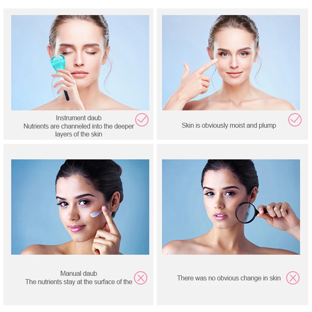 MSMR Frozen Beauty Tool Face Roller and Gua Sha Set Reduce Puffiness Facial Cryo Stick Spoon Ice Globes Medispa