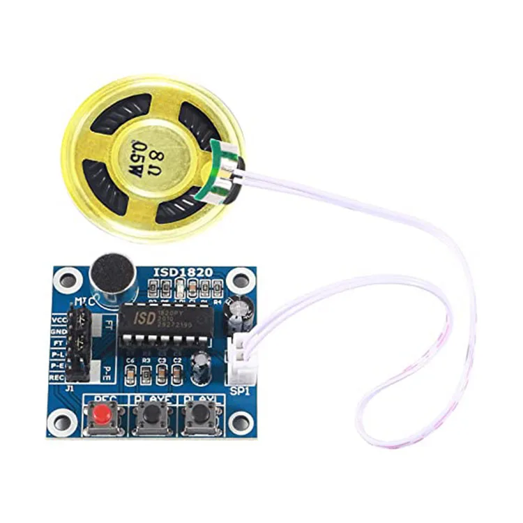 Mini pre-recorded light sensor activated sound voice music chip module with motion sensor for gift box