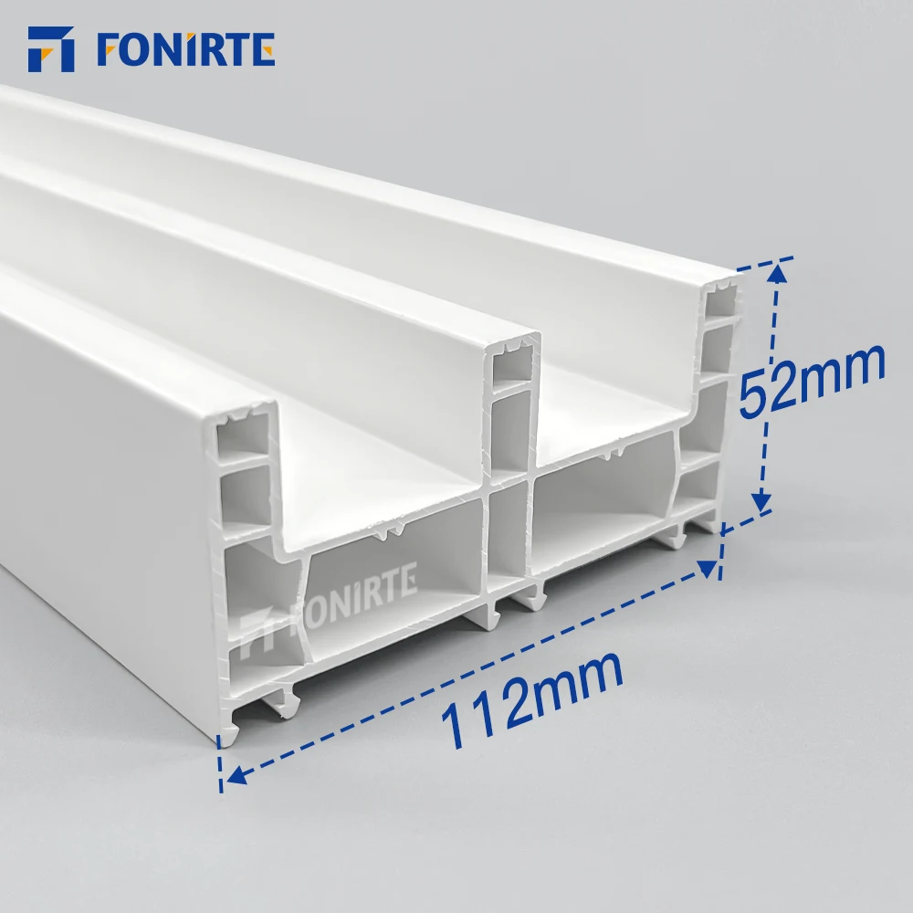 3 Track Upvc Profiles Plastic Door and Window for White Extrusion UPVC Doors & Windows Frame Customized FONIRTE,FONIRTE
