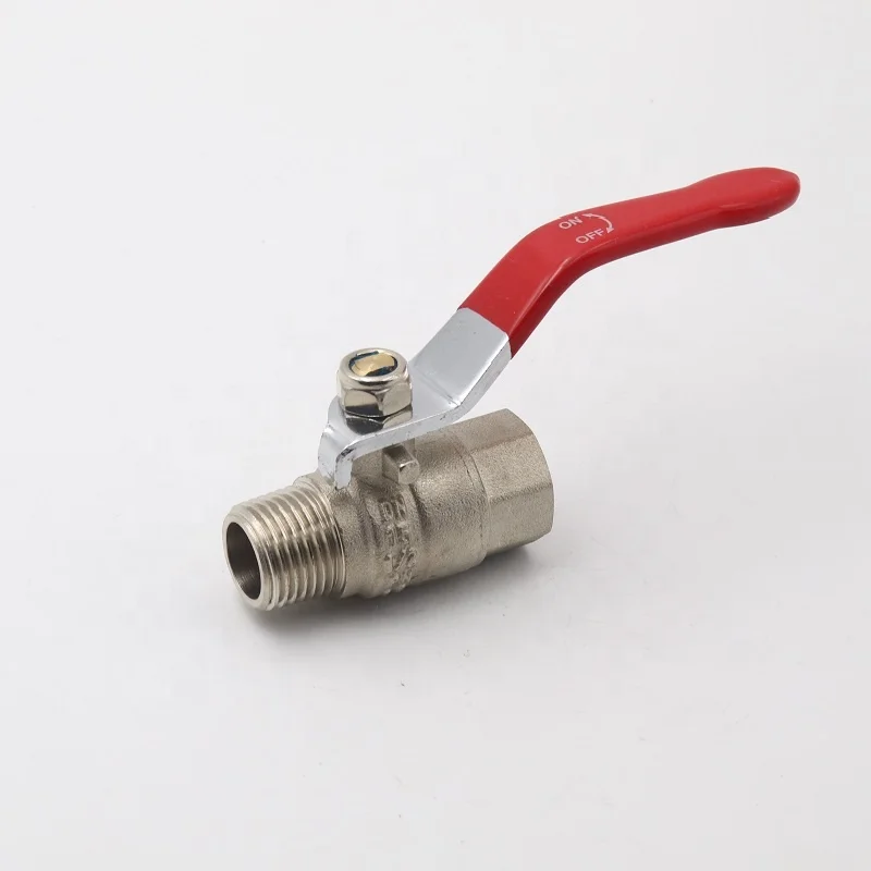 Forged PN 40  manual  water conorl brass ball valve with lever iron handle