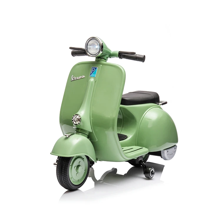 Licensed Vespa Rechargeable Battery Bike Kids Motorbike Baby Toys Electric 12v Motorcycle For Children