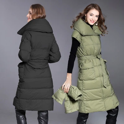Ladies Female Detachable Comfy Puff Fashionable Down Jacket