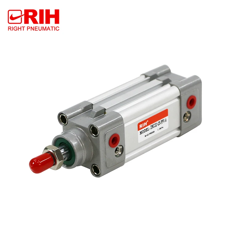 Long Service Time DNC Standard Aluminum Double Acting Air Pressure FE-STO Pneumatic Cylinder With Positioning