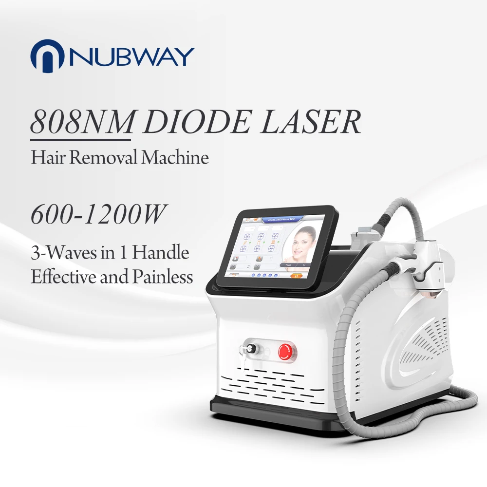 Nubway Diode Laser Hair Removal Machine Portable 1064 nm Permanent Hair Removal Machine with Painless