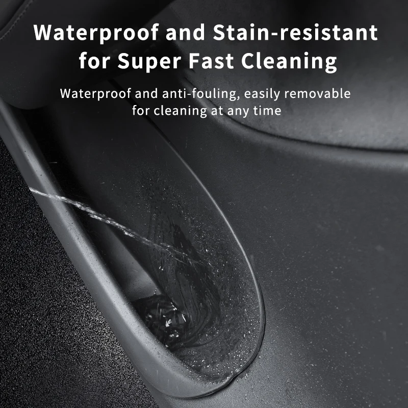 Hot Selling New Renovated Version Model 3 Door Storage Groove Pad Fully Inclusive Rear Door 2-Piece Set Silicone Material