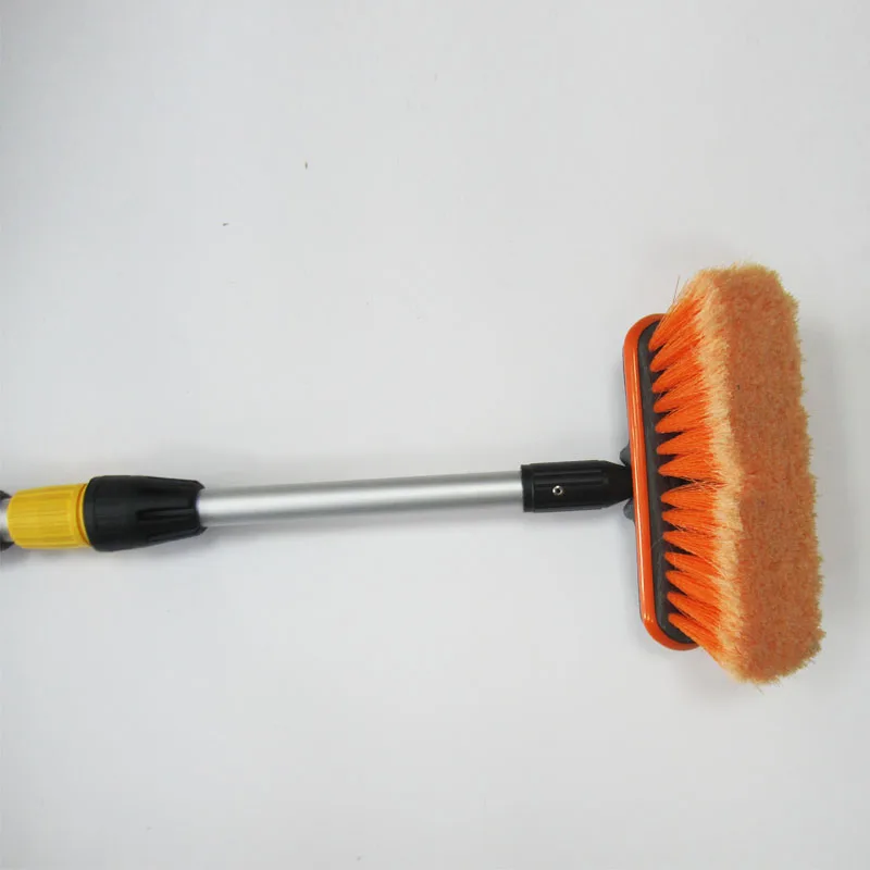 3 meter Aluminum Telescopic Handle Water Flow truck and bus Wash Brush Car Cleaning brush wheel brush