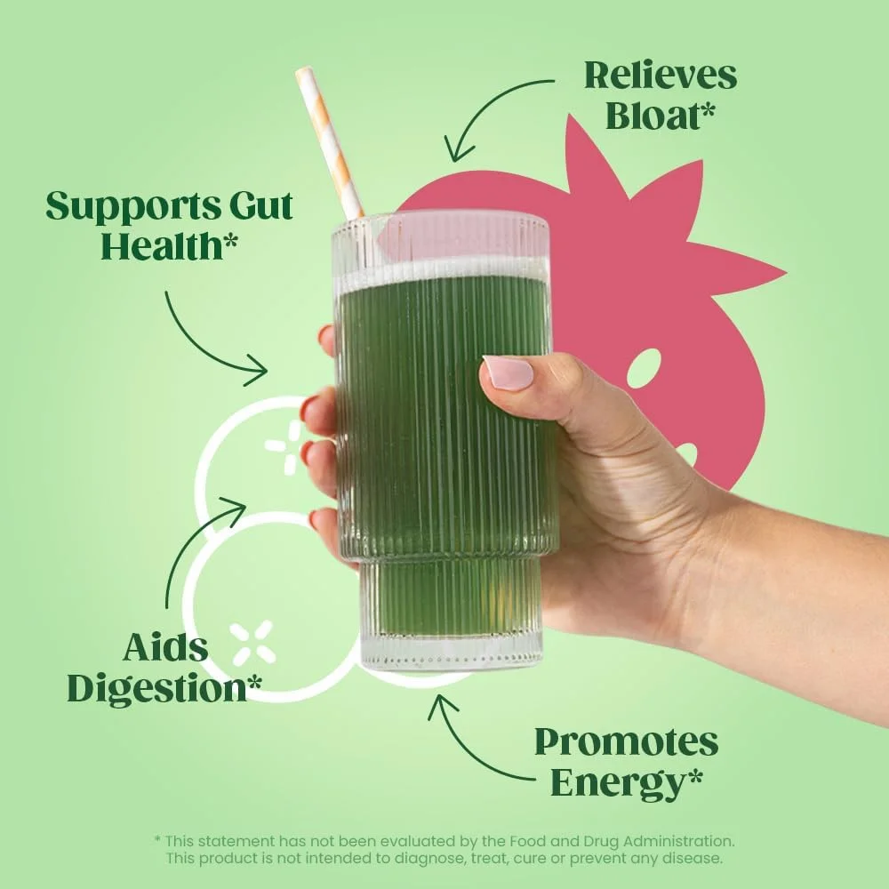 OEM ODM Greens Super Vegetable Foods Powder Packets for Health Greens Powder Digestive Enzymes Probiotics Spirulina Chlorella