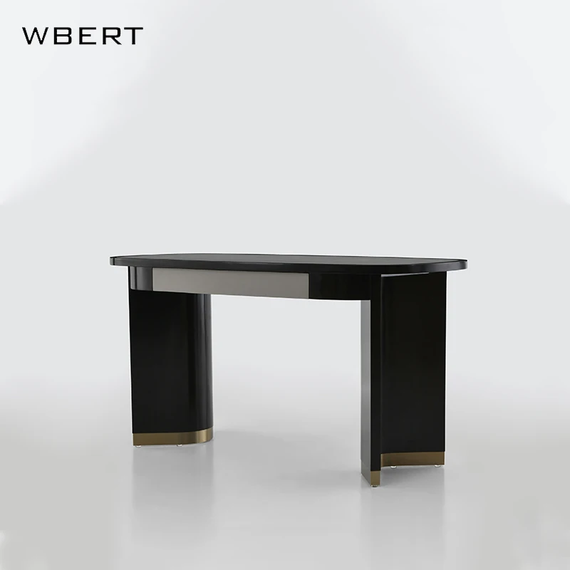 WBERT Italian Light Luxury Office Desk, Hotel Conference Table, Villa High-end Desk, Writing Table, Modern Executive Desk